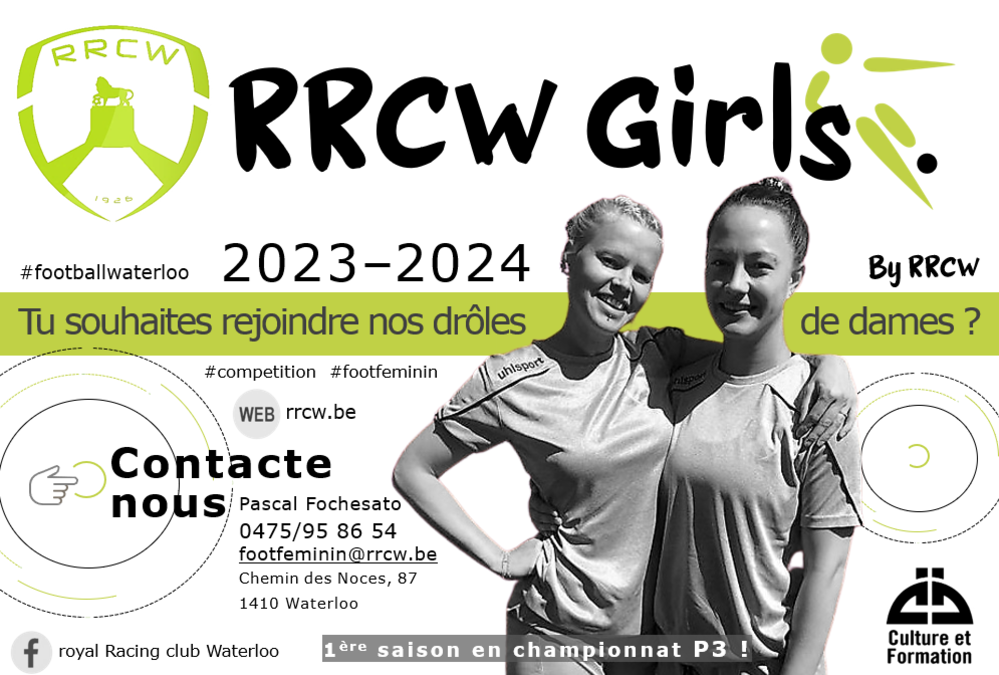 Bientôt une équipe féminine « Senior » au RRC Waterloo !