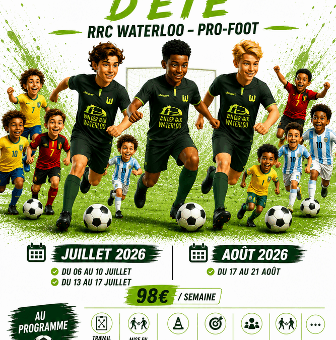 Dates des stages d&rsquo;été du RRC Waterloo 2026 !!!